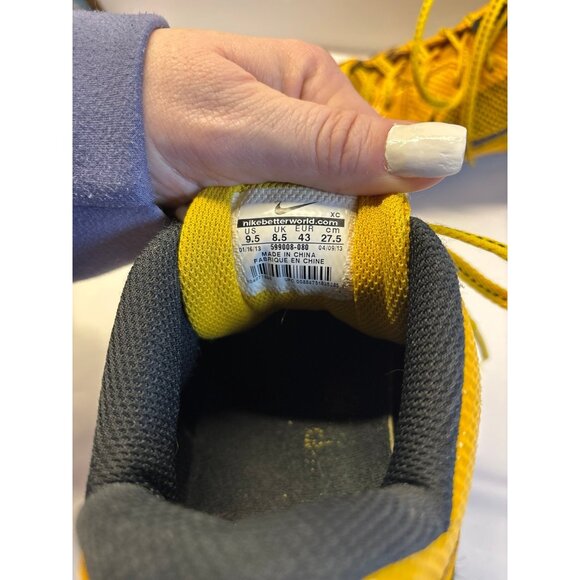 Nike Alpha Pro Flywire Cleats (black & Yellow) size 9.5 - Picture 2 of 10